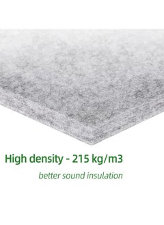 GGEROU 12 Pcs Hexagon Acoustic Panels,Self-adhesive High Density Sound Absorbing Panels, 12" X 10" X 0.4" Professional Level Sound Dampening Panels for Studio Home, Office (Grey)  - Image 5
