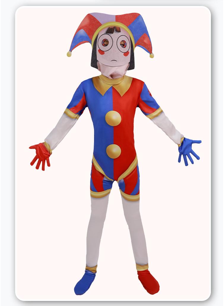 عام 1 مجموعة من ملابس السيرك الرقمية السحرية للأطفال والبالغين مع الأقنعة ولعب دور الطرف دمية أفخم مجانا - Image 2