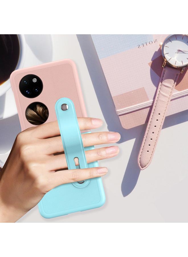 S-TOP Case For Huawei P50 Pocket Skin Contrast Wristband Holder Folding Phone Case - Image 5
