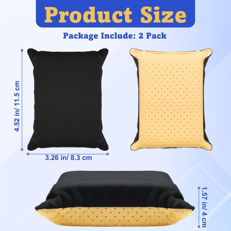 Anglekai 2PCS Window Defogger Sponge, Absorbent Window Glass Defogger Car Windshield Cleaner for Auto Cleaning (Yellow+Black) - Image 2