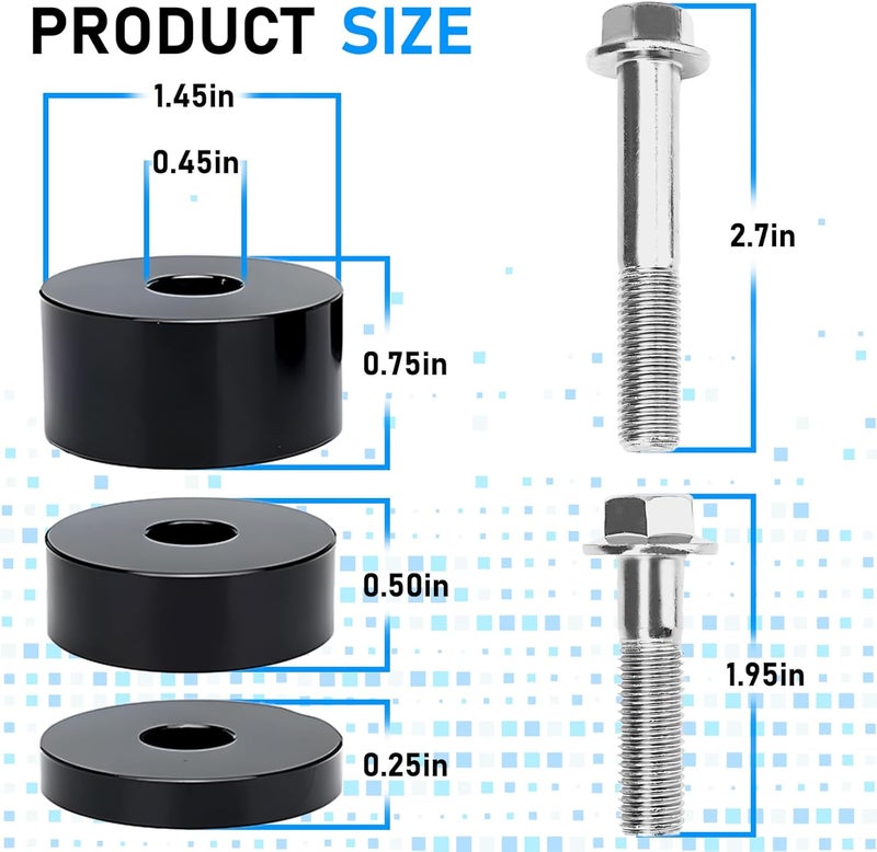 Gagsu Adjustable Front Seat Spacer Lift Kit - Image 2