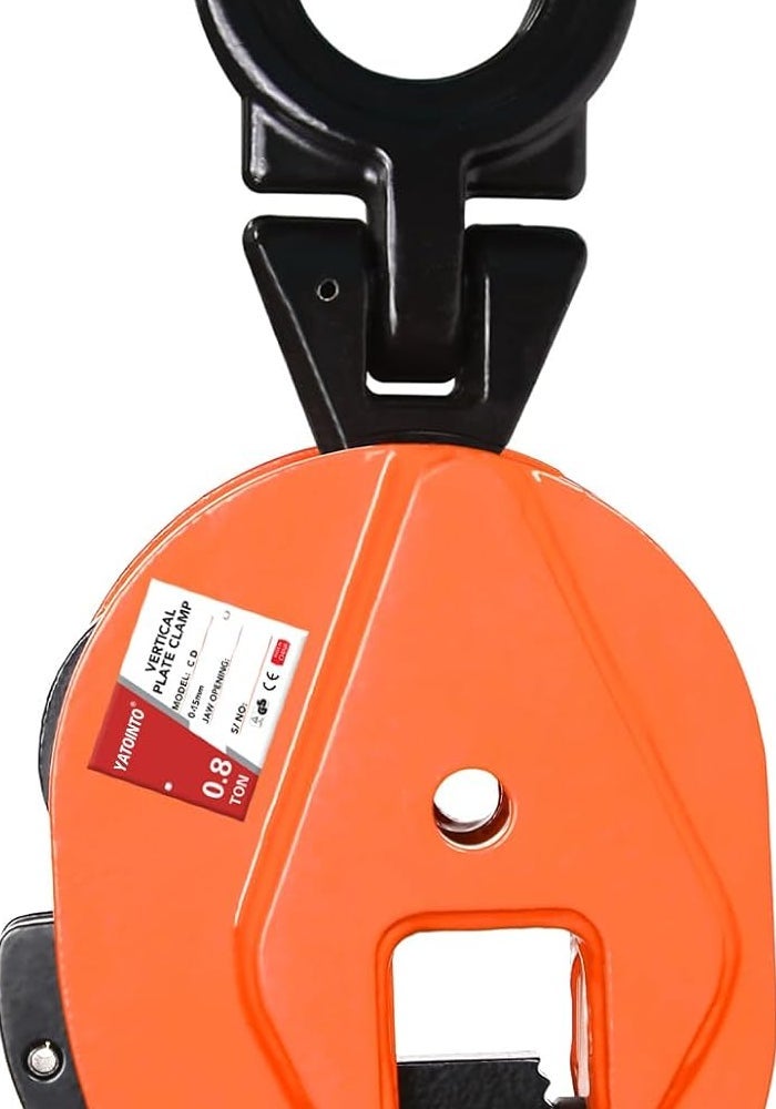 YATOINTO TOYO-INTL Vertical Plate Clamp 1760LBS/0.8T for Steel Plate Lifting - Image 1