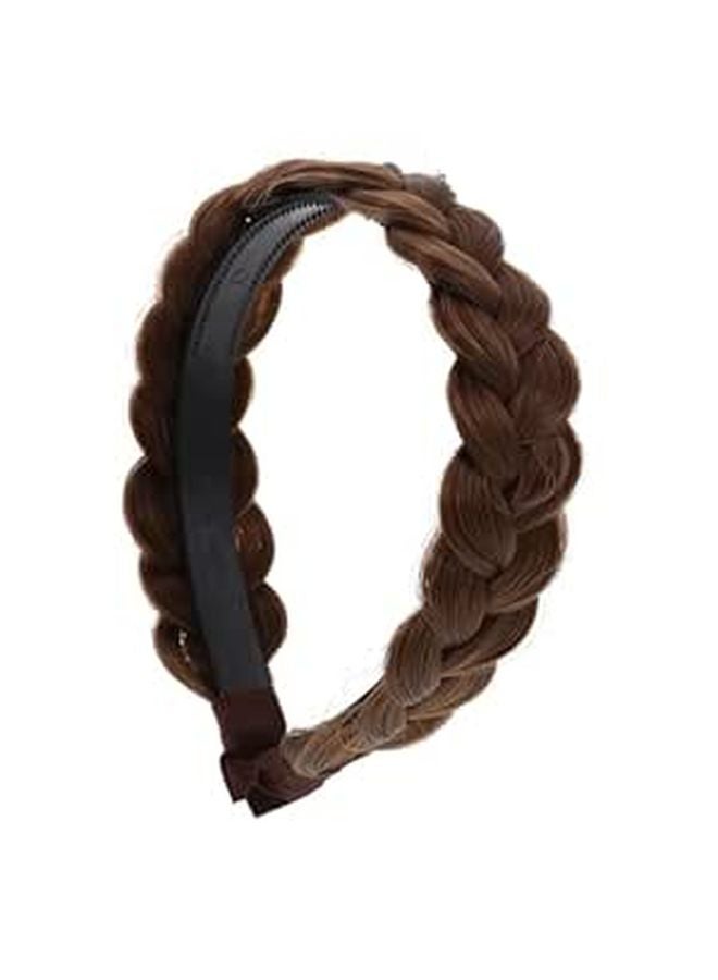 Black Braided Hair Headband For Women Anti Slip Teeth Design Hair Accessories - Image 1