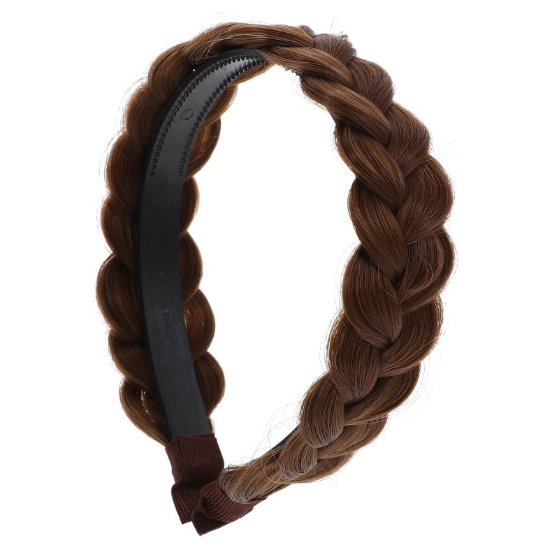 Black Braided Hair Headband For Women Anti Slip Teeth Design Hair Accessories - Image 2