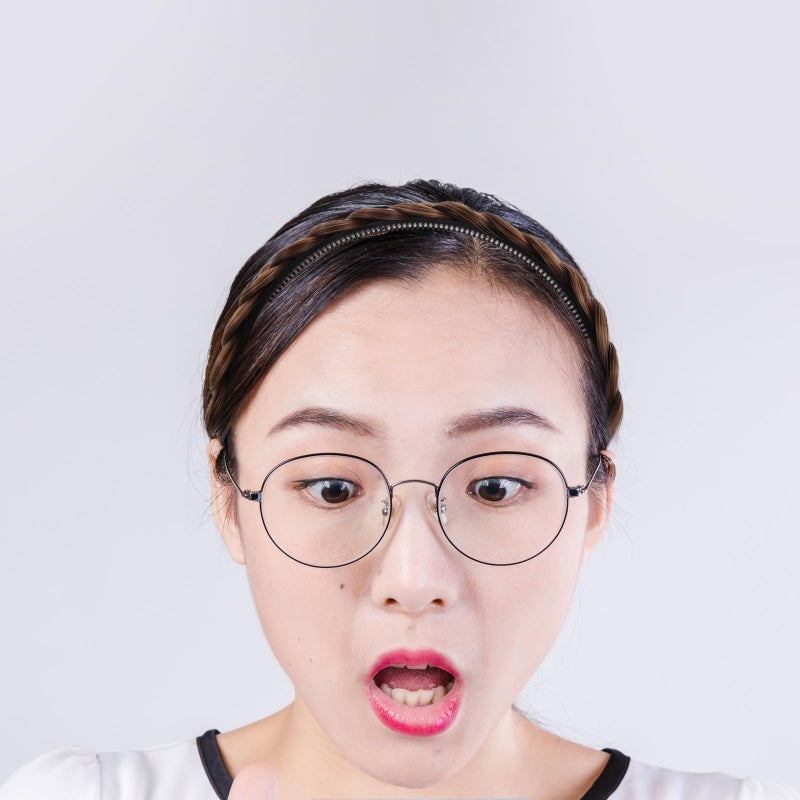 Black Braided Hair Headband For Women Anti Slip Teeth Design Hair Accessories - Image 5