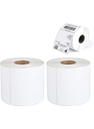 2 Rolls Labels Stickers，Direct Thermal Shipping Label Compatible with Zebra Printers, Blank Shipping Labels，for Home Office Small Business Barcode Printing,100mm*150mm*350Pcs/Roll - pzsku/Z8F870041E392F90EC375Z/45/1745906790/cf3189eb-de2d-4933-afd5-3d5c9f06c62b