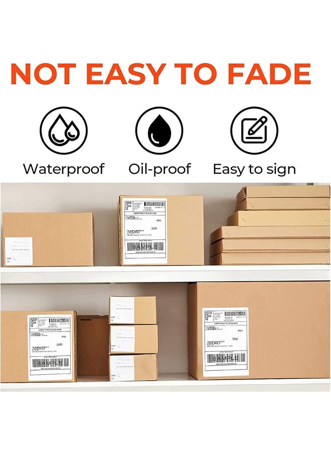 2 Rolls Labels Stickers，Direct Thermal Shipping Label Compatible with Zebra Printers, Blank Shipping Labels，for Home Office Small Business Barcode Printing,100mm*150mm*350Pcs/Roll
