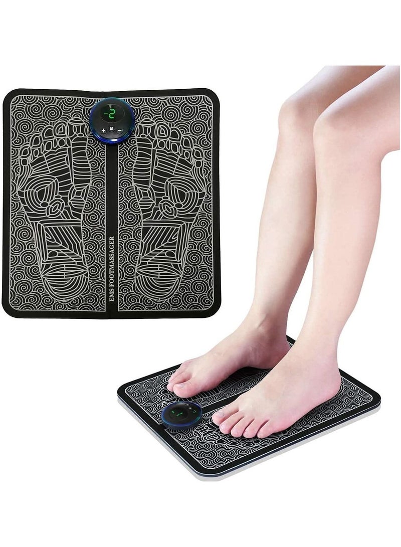 Generic EMS Foot Massager USB Rechargeable Electric Foot Stimulator Massager, 6 Modes 9 Intensity, Improves Circulation, Relax Stiffness Muscles Relieve Feet and Legs Pain  - Image 1