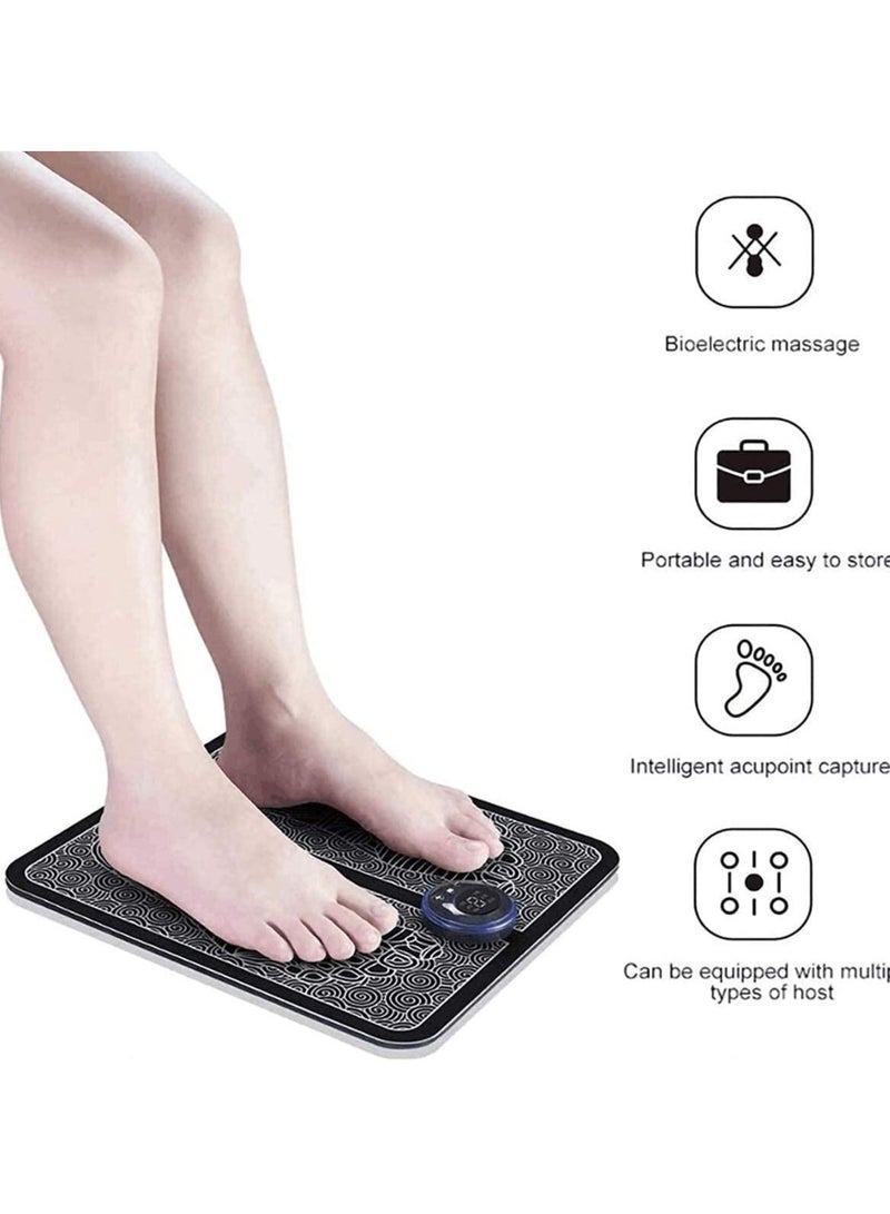 Generic EMS Foot Massager USB Rechargeable Electric Foot Stimulator Massager, 6 Modes 9 Intensity, Improves Circulation, Relax Stiffness Muscles Relieve Feet and Legs Pain  - Image 2