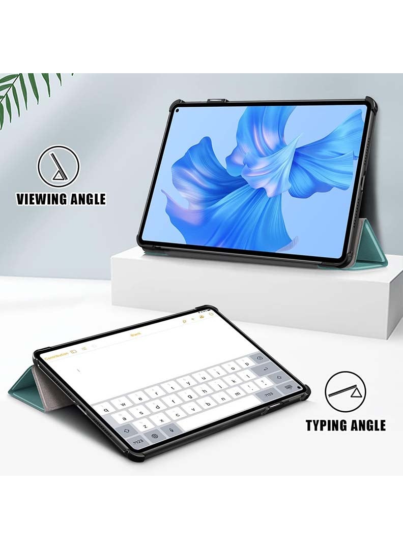 Protective Flip Case For Huawei MatePad Pro 11 (2024) With Trifold Stand Auto Wake Sleep Shockproof Cover Vase with Leaf2