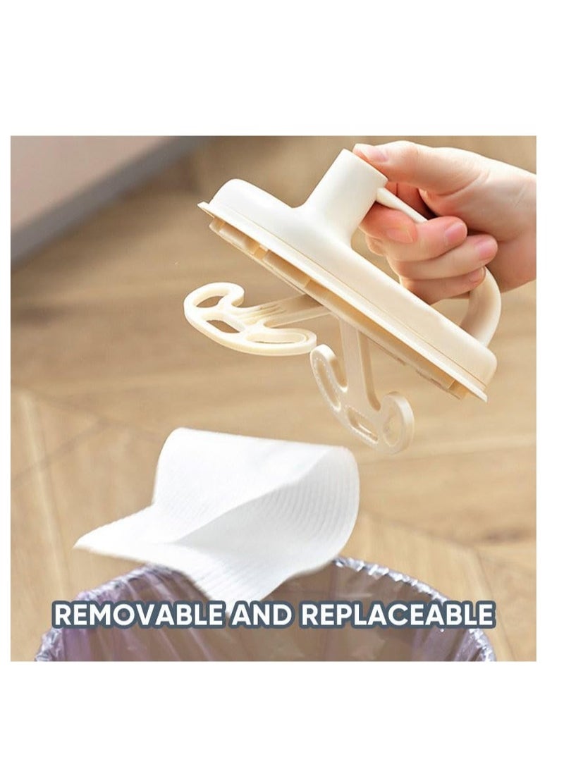 Scouring Pad Brush, Cleaner Cloth Brushes with Handle, Scouring Washing Cleaning Brush, Household Cleaning Brush, for Ceramics, Countertop, Sink, Tub, Stove (1*Brush+100 Wipes) - Image 3