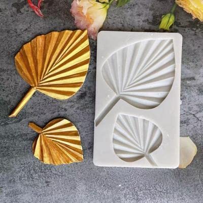 MoldBerry Palm Leaf Silicone Fondant Mould | Leaf Garnishing Sheet for Cake Decoration | Chocolate, Gum Paste, Sugar Craft Embossing Mold | 11.3 x 19.5 cm | White | Pack of 1 - Image 2