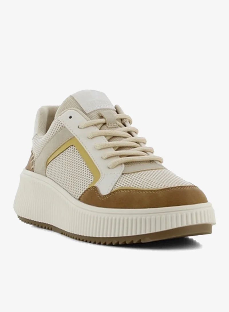 SJ Women's Colourblock Lace-Up Sneakers