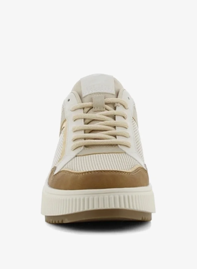 SJ Women's Colourblock Lace-Up Sneakers