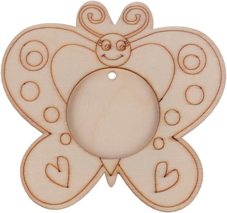 إطار خشبي علي شكل فراشة لوضع صور الأطفال من 3A - بيج FM-18 - 3A-3190-Beige4