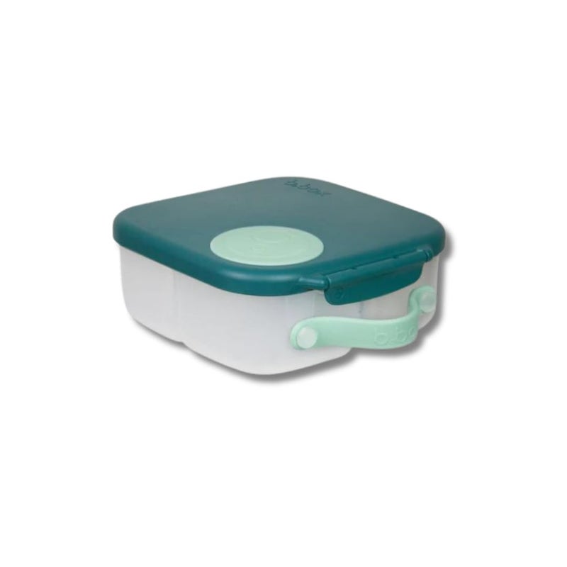 b.box Mini Lunch Box for Kids: Lunch Snack Container with 2 Leak Proof Compartments. Ages 3+ School Supplies, BPA Free (Emerald Forest, 4¼ cup capacity) - Image 4