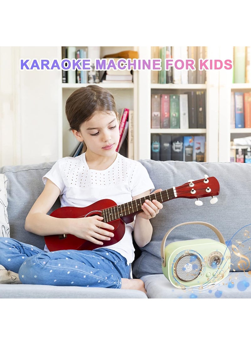 Karaoke Portable Wireless Bluetooth Speakers with Microphone One Click Original Vocal Elimination Auto Connection at Startup for Family Gatherings and Entertainment