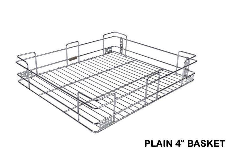IZMAH Izmah Stainless Steel Wire Basket With Channel 6 Piece 21X20X4 21X20X6 21X20X8 6 Set Telescopic Channel 20 Inch Rectangular  - Image 2