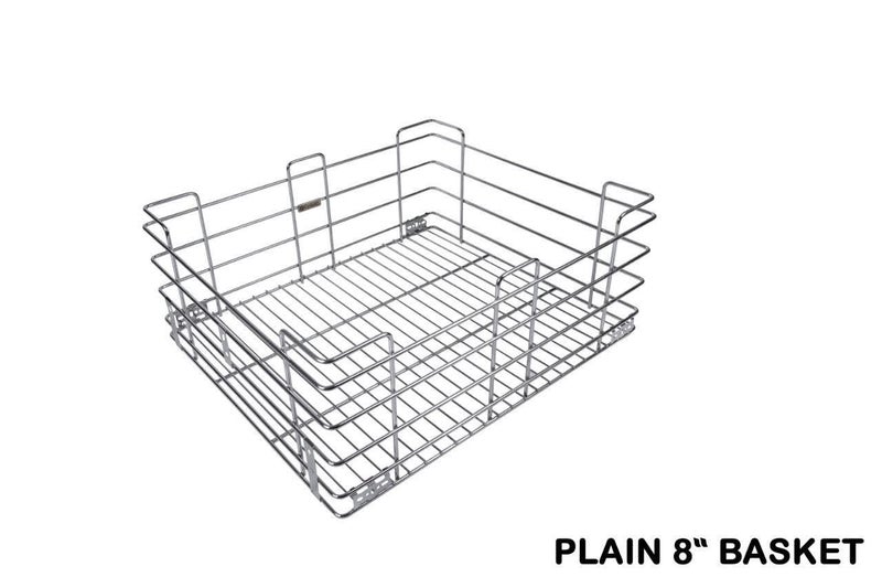 IZMAH Izmah Stainless Steel Wire Basket With Channel 6 Piece 21X20X4 21X20X6 21X20X8 6 Set Telescopic Channel 20 Inch Rectangular  - Image 5