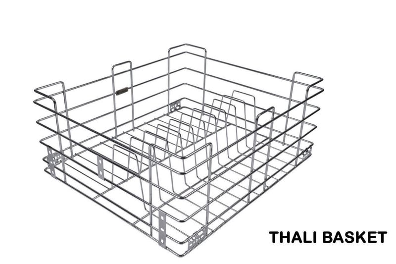 IZMAH Izmah Stainless Steel Wire Basket With Channel 6 Piece 21X20X4 21X20X6 21X20X8 6 Set Telescopic Channel 20 Inch Rectangular  - Image 3