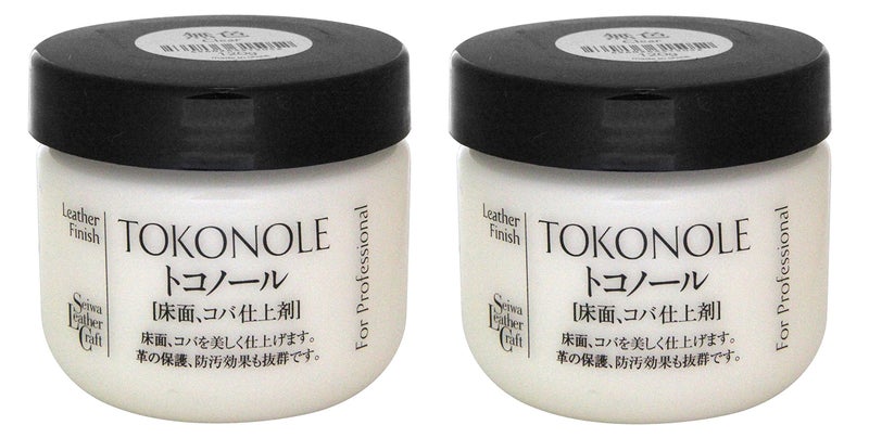 Seiwa Tokonole Leather Finish Burnishing Gum 120g Clear Leathercraft 2 Set - Image 1