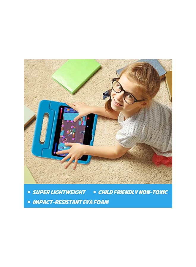 Procases Kids Case For Ipad 10Th Generation 10.9 Inch 2022 Shockproof Stand Cover With Convertible Handle Light Weight Kids Friendly Case For Boys Girls Toddlers –Blue - Image 4