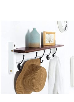 KASTWAVE 10 Pack Matte Black Coat Hooks Heavy Duty Dual Coat Hooks Wall Mounted Utility Black Not Rust Hooks for Coat, Robe, Scarf, Bag, Towel, Key, Hat and More, Include 20 Pieces Screws  - Image 2