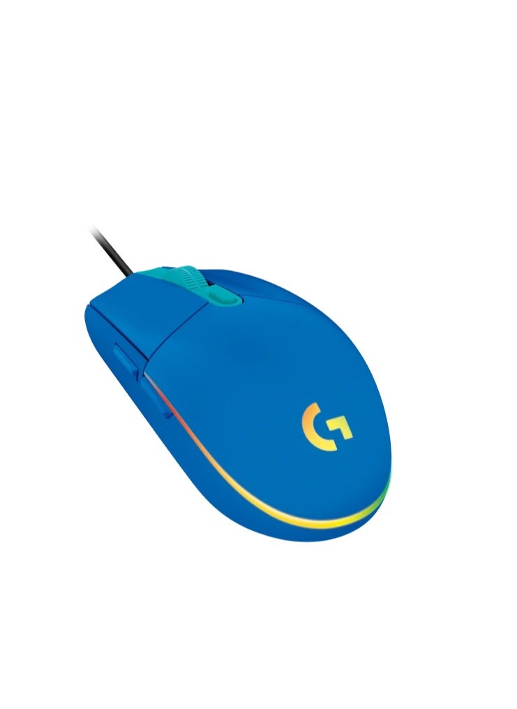 LOGI Logitech G102 High Performance Wired Gaming Mouse, Lightsync RGB lighting,200 – 8,000 DPI, Gaming-grade Sensorand a Classic 6-Button Design,Blue  - Image 3