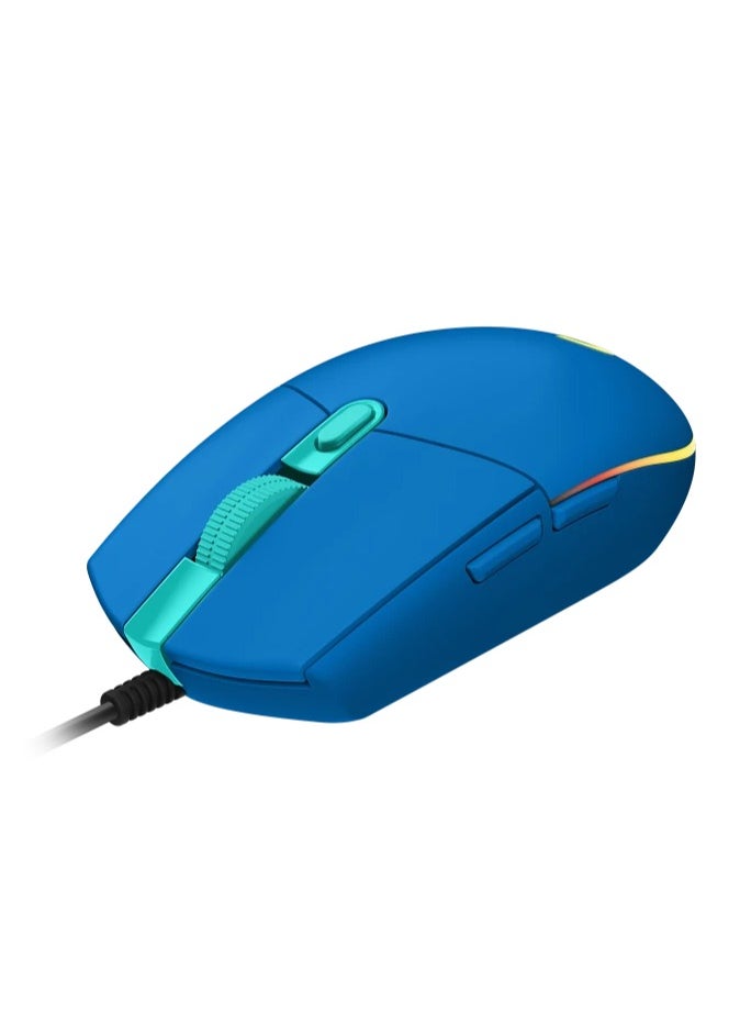LOGI Logitech G102 High Performance Wired Gaming Mouse, Lightsync RGB lighting,200 – 8,000 DPI, Gaming-grade Sensorand a Classic 6-Button Design,Blue  - Image 2
