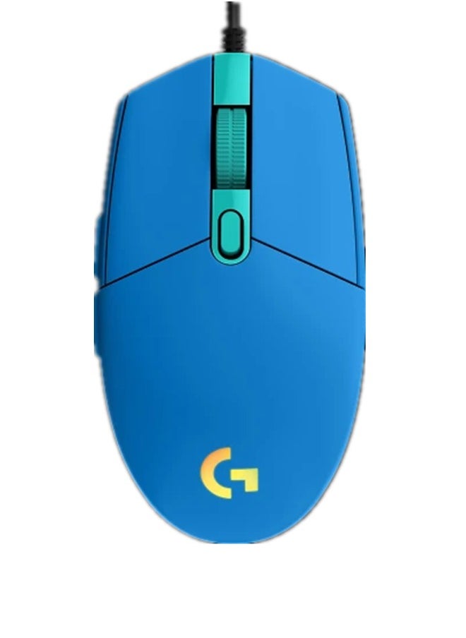 LOGI Logitech G102 High Performance Wired Gaming Mouse, Lightsync RGB lighting,200 – 8,000 DPI, Gaming-grade Sensorand a Classic 6-Button Design,Blue  - Image 1