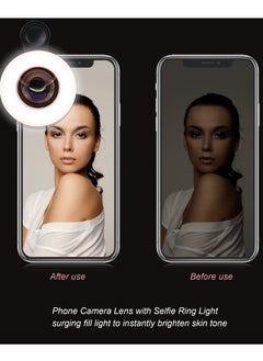 KASTWAVE Portable Rechargeable Phone Lens Macro Light Mini Clip Ring Light Lens for iPhone/Android  - Image 3