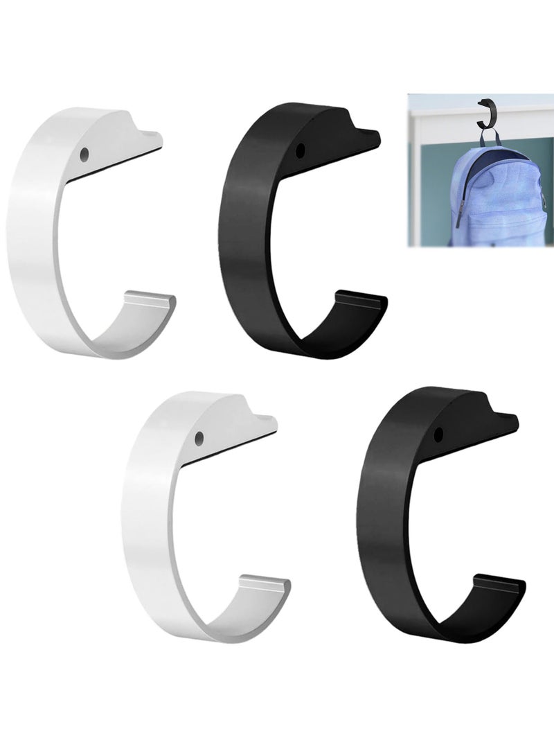 CMGTYYD Table Bag Hook, 4 Pieces Portable C Shaped Handbag Hanger Heavy Duty Wardrobe Organizer for Desk Counter Restaurant School Travel  - Image 1