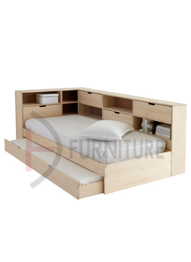 DIVINE FURNITURE Modern Storage Daybed With Trundle  - Image 1