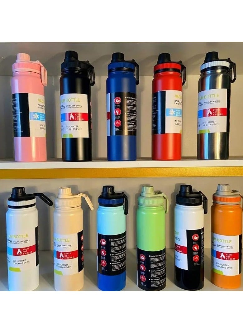 QSHOP - 1000ml Stainless Steel Vacuum Insulated Thermal Bottle, Leakproof BPA Free Sports Water Bottle for Coffee Tea Travel to Keep Drinks Hot or Cold - Image 1