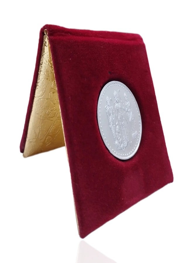 NINE10 Silver Plated Coins 10 Grams German Silver of Ram Darbar for Ram Navami Pooja or Diwali Gift Items for Men, Women, Staff, Customer, Clients, Corporate with Velvet Gift Box (Pack of 8 Pcs) - Image 5