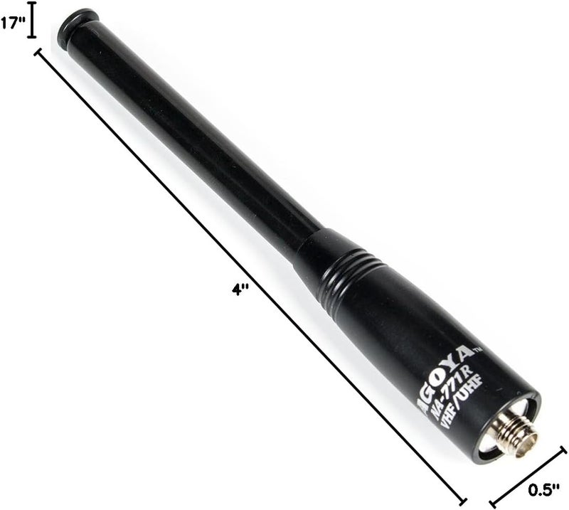 BTECH Authentic Genuine Nagoya NA-771R 16-Inch Retractable/Telescopic VHF/UHF (144/430Mhz) Antenna SMA-Female for and BaoFeng Radios - Image 5