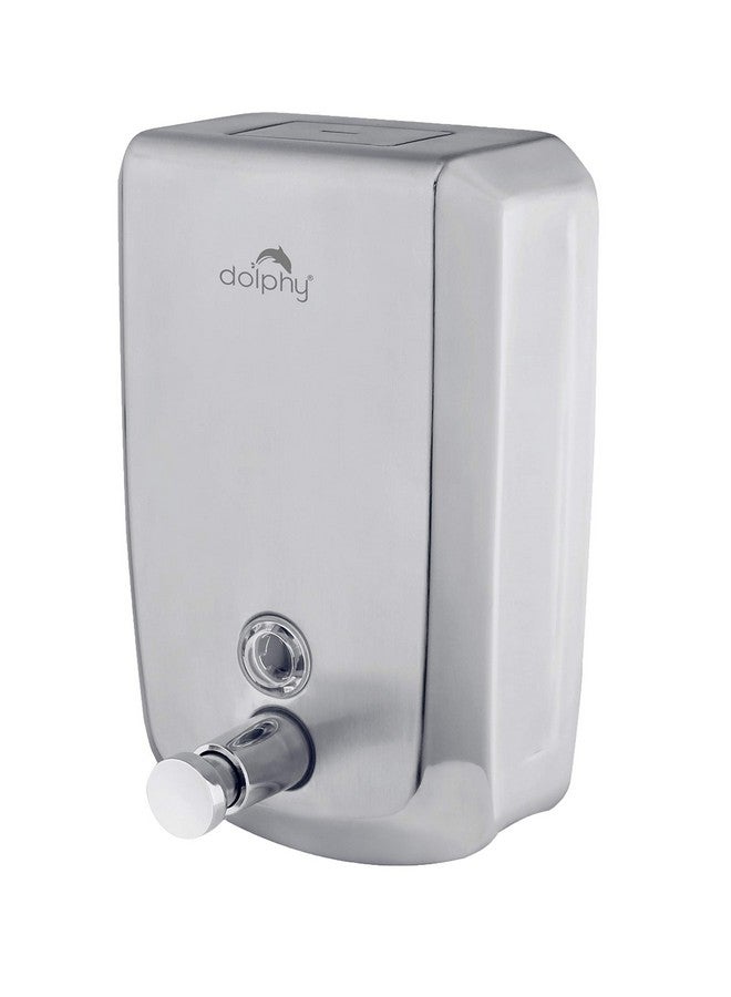 DOLPHY موزع سائل الصابون دولفي 304 من الفولاذ المقاوم للصدأ للحمام والمطبخ - 1000 مل - Image 1