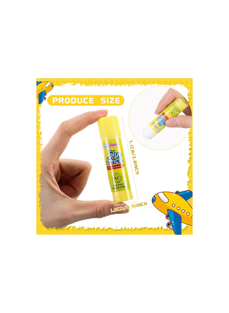SOLARAE White Glue Stick, Washable Glue Stick for Crafts Home School Classroom Students Teachers Employees Scrapbooking Crafting Supplies, Art Supplies Safe Easy to Spread Adhesive (60, 0.24 Ounce) - Image 3