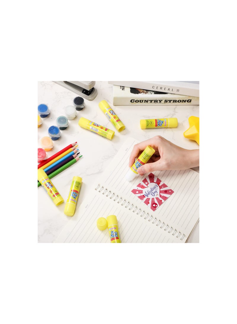 SOLARAE White Glue Stick, Washable Glue Stick for Crafts Home School Classroom Students Teachers Employees Scrapbooking Crafting Supplies, Art Supplies Safe Easy to Spread Adhesive (60, 0.24 Ounce) - Image 2