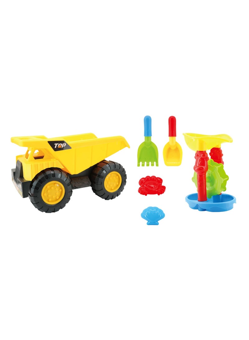 Power Joy Summerz Contruction Sand Truck set, Assorted 1 Piece (Style May Vary) | Beach and Water Toys | Sand Bucket | Summer Toys | Perfect gift for Kids and Toddlers - Image 4