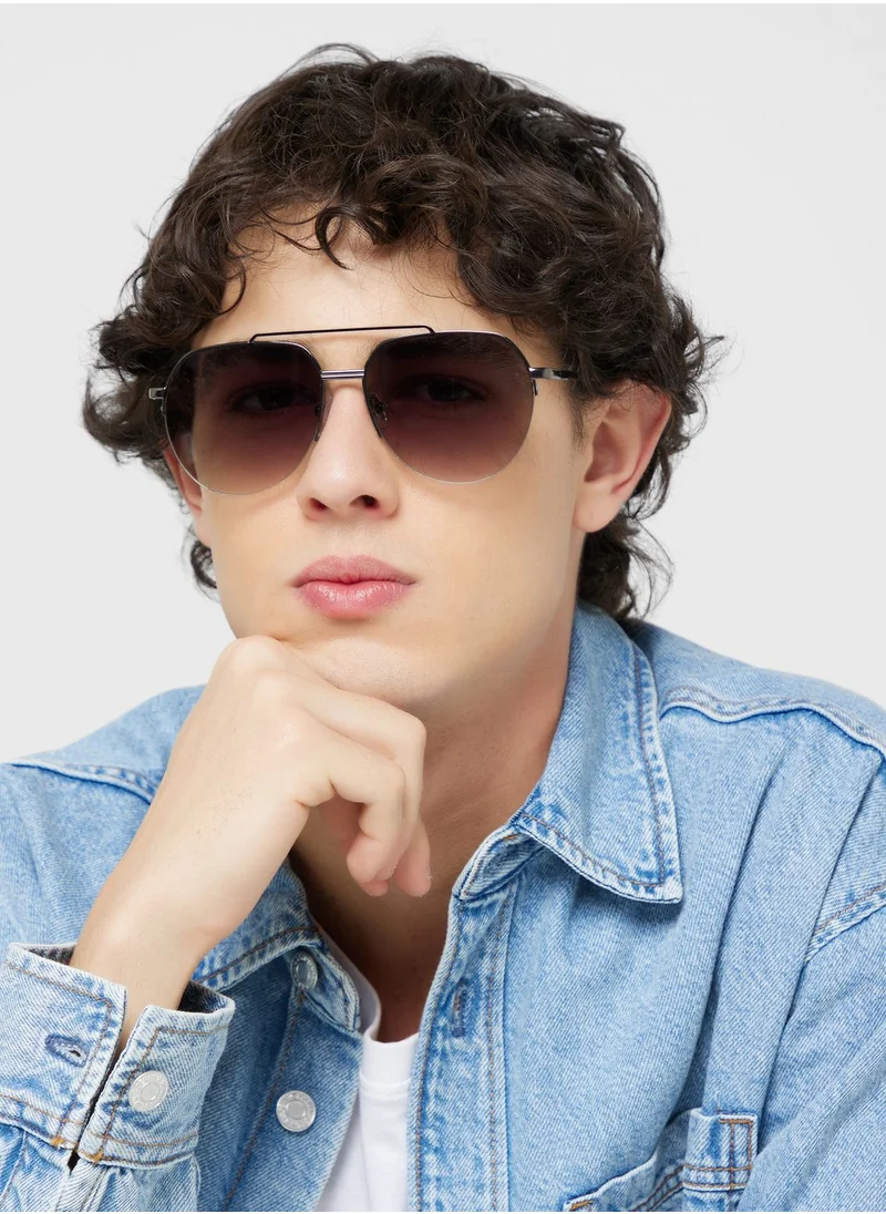 سفنتي فايف Aviator Gradient Lens Sunglasses