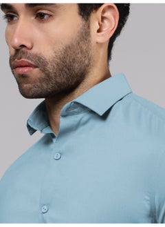 BEYOUNG Sky Blue Plain Cotton Shirts - pzsku/Z8F87DB35BA9954E8DF2BZ/45/_/1737972782/bb2de0f5-c300-4ece-b319-562daf1abf42