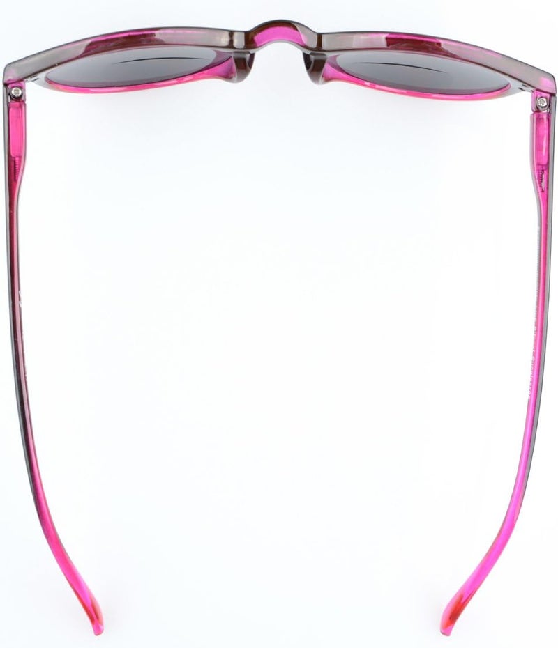 Eyekepper Key Hole Style Spring-Hinged Round Bifocal Sunglasses Sunshine Readers Black-Red +1.5 - Image 5