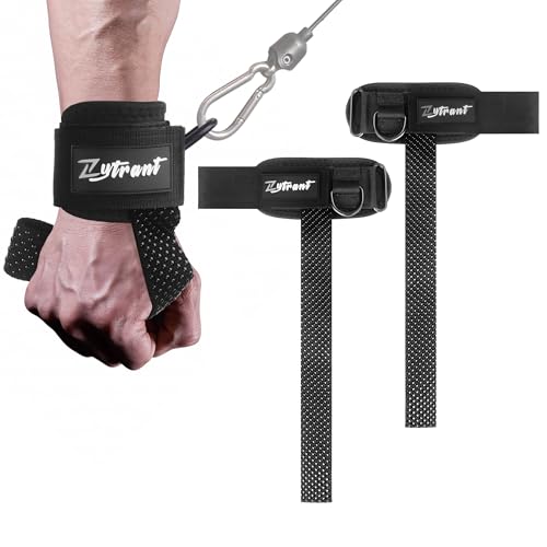 Zytrant Weight Lifting Straps with Cuffed D Ring,Heavy Duty Thyick Comfortable Lifting Straps, Secure Fit, Enhanced Grip, Straps for Weightlifting & Gym Training - Image 1