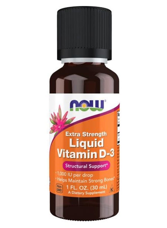 now Foods - Liquid Vitamin D3 Extra Strength 1000 Iu (1fl. oz) - Image 4
