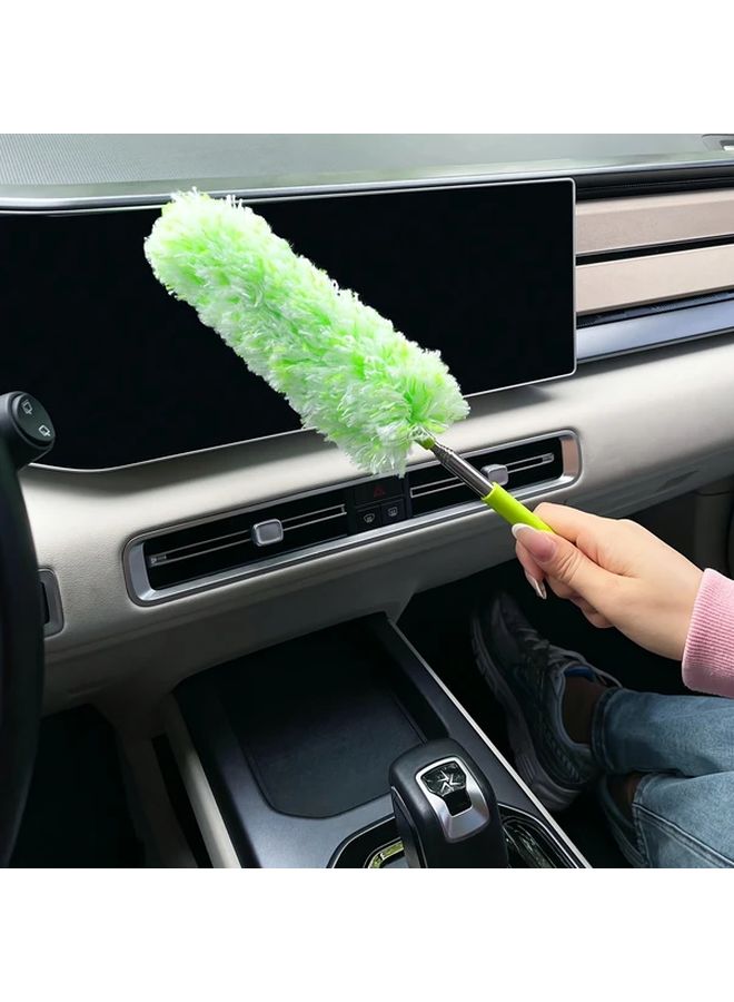 Purple Extendable Car Cleaning Brush Telescopic Reach 31 49in Soft Chenille Bristles - Image 4