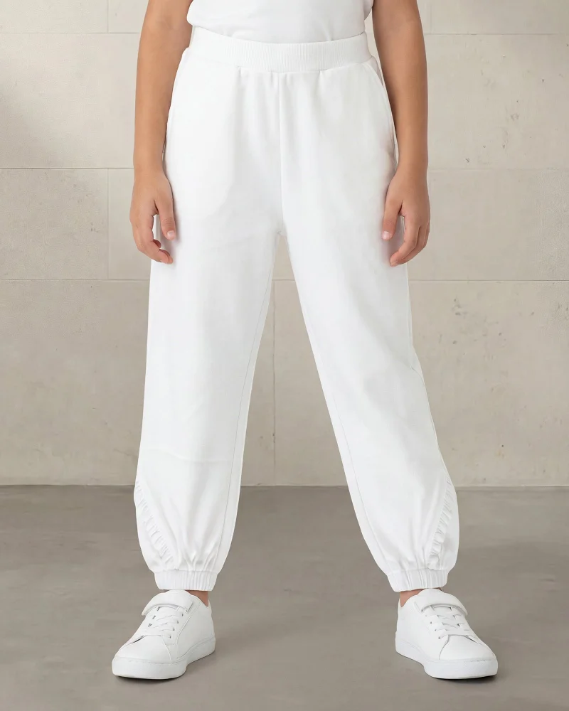 ردتاغ Girls White Track Pants
