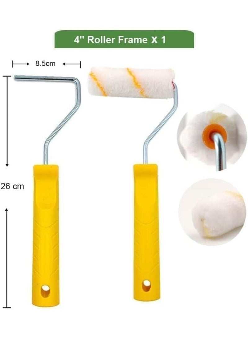 LIMOS Paint Roller Set 6pc- Paint Rollers for Walls and Ceilings, Paint Pads, Paint Tray, Brush, Scraper, Mini Rollers for Painting, Paint Sleeves, Paint Supplies - Roller Sets for Painting Decorating - Image 3