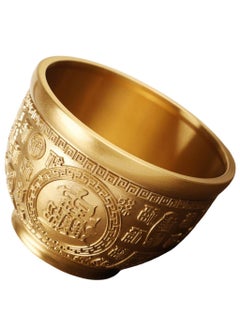 Excefore Brass Treasure Bowl, Cornucopia Bowl Treasure Basin Wealth Good Lucky Prosperity Bowl Golden Offering Bowl Money Bowl Home Office Decorations, Housewarming Gifts  - Image 1