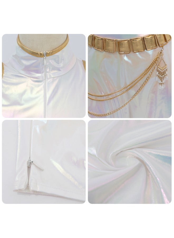 هالوين جديد كيبوب فتاة صياد الشياطين مجموعة كوزبلاي زي Lumizo Yomi Ra أبيض مسرح عرض كوزبلاي زي - Image 3